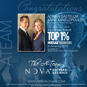 2019 Top 1% Mortgage Originators In America ATeam